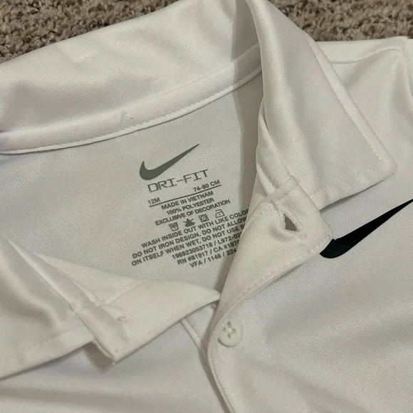 Nike Dri-FIT White Polo and Black Shorts - Infant - Picture 6 of 8